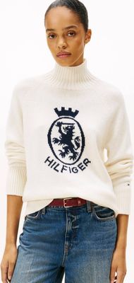 Sweter damski na zimę Tommy Hilfiger ze sklepu: Gomez Fashion Store w kategorii: Swetry damskie - zdjęcie 874714-BD9-10338_TH255W000208L35