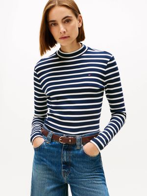 Bluzka damska na wiosnę Tommy Hilfiger ze sklepu: Gomez Fashion Store w kategorii: Bluzki damskie - zdjęcie 874714-BD9-10338_TH255W000256P44
