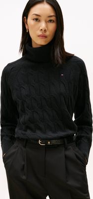 Sweter damski Tommy Hilfiger ze sklepu: Gomez Fashion Store w kategorii: Swetry damskie - zdjęcie 874714-BD9-10338_TH255W000213D12