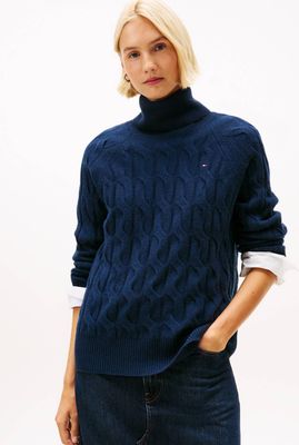 Sweter damski Tommy Hilfiger ze sklepu: Gomez Fashion Store w kategorii: Swetry damskie - zdjęcie 874714-BD9-10338_TH255W000213F71