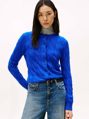 Sweter damski casualowy Tommy Hilfiger ze sklepu: Gomez Fashion Store w kategorii: Swetry damskie - zdjęcie 874714-BD9-10338_TH255W000272F38