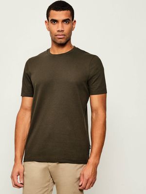 T-shirt męski casual BOSS BLACK ze sklepu: Gomez Fashion Store w kategorii: T-shirty męskie - zdjęcie 874714-BD9-10338_BB255M000160342