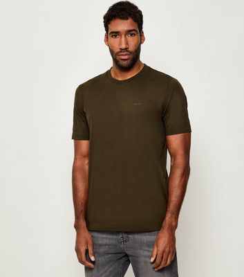 T-shirt męski casual BOSS BLACK ze sklepu: Gomez Fashion Store w kategorii: T-shirty męskie - zdjęcie 874714-BD9-10338_BB255M000163342