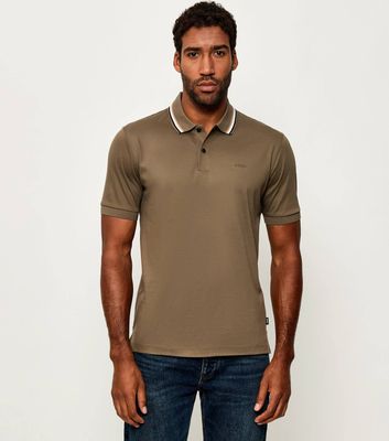 T-shirt męski casual BOSS BLACK ze sklepu: Gomez Fashion Store w kategorii: T-shirty męskie - zdjęcie 874714-BD9-10338_BB255M000166245