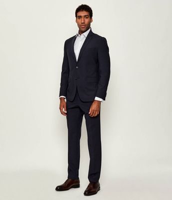 Garnitur męski na jesień BOSS BLACK ze sklepu: Gomez Fashion Store w kategorii: Garnitury męskie - zdjęcie 874714-BD9-10338_BB255M000212404
