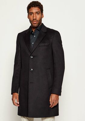 Płaszcz męski elegancki BOSS BLACK ze sklepu: Gomez Fashion Store w kategorii: Płaszcze męskie - zdjęcie 874714-BD9-10338_BB255M000223001