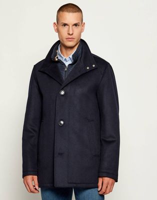 Płaszcz męski jesienny BOSS BLACK ze sklepu: Gomez Fashion Store w kategorii: Płaszcze męskie - zdjęcie 874714-BD9-10338_BB255M000225404