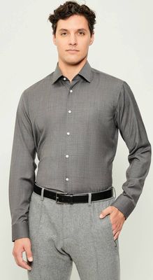 Koszula męska casual z klasycznym kołnierzykiem BOSS BLACK ze sklepu: Gomez Fashion Store w kategorii: Koszule męskie - zdjęcie 874714-BD9-10338_BB255M000267030
