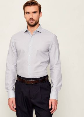 BOSS BLACK - Koszula męska z klasycznym kołnierzykiem ze sklepu: Gomez Fashion Store w kategorii: Koszule męskie - zdjęcie 874714-BD9-10338_BB255M000268404