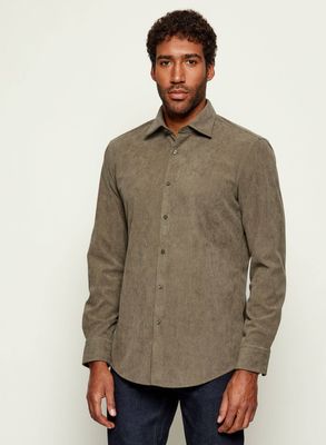 Koszula męska z klasycznym kołnierzykiem BOSS BLACK ze sklepu: Gomez Fashion Store w kategorii: Koszule męskie - zdjęcie 874714-BD9-10338_BB255M000271245