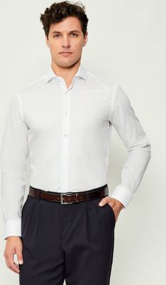 Koszula męska elegancka z klasycznym kołnierzykiem BOSS BLACK ze sklepu: Gomez Fashion Store w kategorii: Koszule męskie - zdjęcie 874714-BD9-10338_BB255M000280100