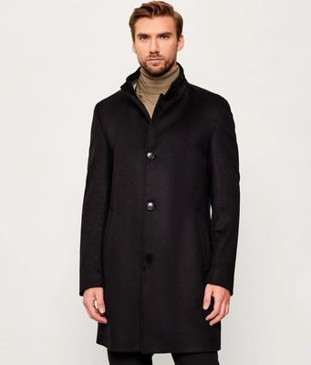 BOSS BLACK - Płaszcz męski jesienny ze sklepu: Gomez Fashion Store w kategorii: Płaszcze męskie - zdjęcie 874714-BD9-10338_BB255M000287001