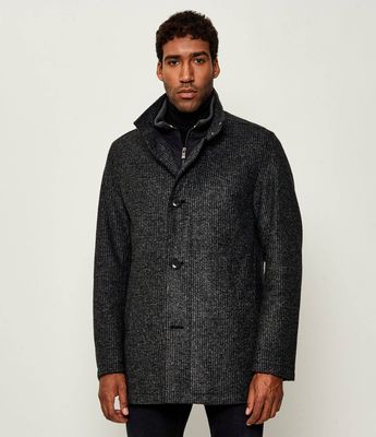 Płaszcz męski jesienny BOSS BLACK ze sklepu: Gomez Fashion Store w kategorii: Płaszcze męskie - zdjęcie 874714-BD9-10338_BB255M000315001