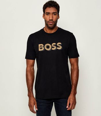 T-shirt męski młodzieżowy BOSS BLACK ze sklepu: Gomez Fashion Store w kategorii: T-shirty męskie - zdjęcie 874714-BD9-10338_BB255M000323001