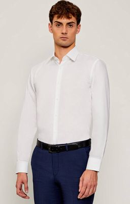 Koszula męska na wiosnę BOSS BLACK ze sklepu: Gomez Fashion Store w kategorii: Koszule męskie - zdjęcie 874714-BD9-10338_BB255M000329100