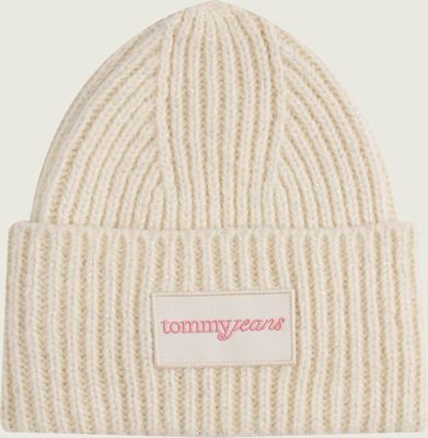 Czapka zimowa damska Tommy Jeans ze sklepu: Gomez Fashion Store w kategorii: Czapki zimowe damskie - zdjęcie 874714-BD9-10338_TM255W000067A13
