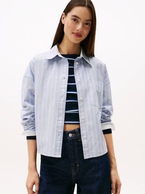 Tommy Jeans - Koszula damska casual ze sklepu: Gomez Fashion Store w kategorii: Koszule damskie - zdjęcie 874714-BD9-10338_TM255W000092Z93