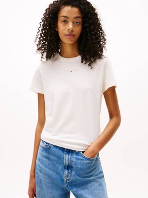 Tommy Jeans - Bluzka damska na wiosnę casual ze sklepu: Gomez Fashion Store w kategorii: Bluzki damskie - zdjęcie 874714-BD9-10338_TM255W000124A13
