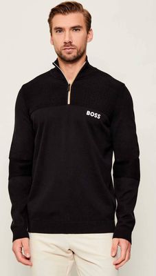 Sweter męski casual BOSS GREEN ze sklepu: Gomez Fashion Store w kategorii: Swetry męskie - zdjęcie 874714-BD9-10338_BG255M000025001