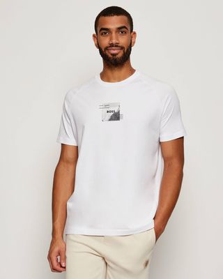 BOSS GREEN - T-shirt męski ze sklepu: Gomez Fashion Store w kategorii: T-shirty męskie - zdjęcie 874714-BD9-10338_BG255M000077100