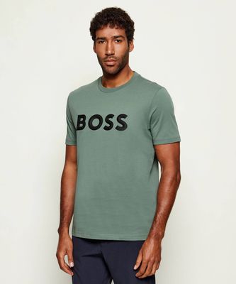 T-shirt męski na wiosnę BOSS GREEN ze sklepu: Gomez Fashion Store w kategorii: T-shirty męskie - zdjęcie 874714-BD9-10338_BG255M000082358
