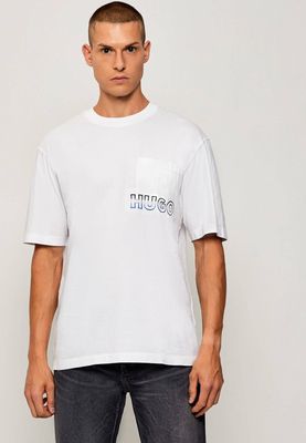 T-shirt męski na wiosnę Hugo Blue ze sklepu: Gomez Fashion Store w kategorii: T-shirty męskie - zdjęcie 874714-BD9-10338_BJ255M000027100