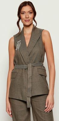 Kamizelka damska Liu Jo ze sklepu: Gomez Fashion Store w kategorii: Kamizelki damskie - zdjęcie 874714-BD9-10338_LC254W000051Z96