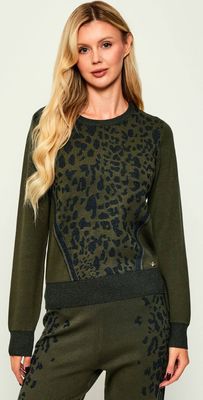 Sweter damski na zimę Liu Jo Sport ze sklepu: Gomez Fashion Store w kategorii: Swetry damskie - zdjęcie 874714-BD9-10338_LS254W000021981