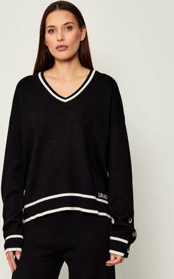 Liu Jo Sport - Sweter damski casualowy ze sklepu: Gomez Fashion Store w kategorii: Swetry damskie - zdjęcie 874714-BD9-10338_LS254W000027984