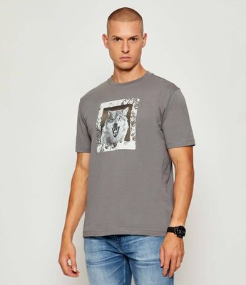 T-shirt męski na wiosnę BOSS ORANGE ze sklepu: Gomez Fashion Store w kategorii: T-shirty męskie - zdjęcie 874714-BD9-10338_BO255M000075062