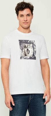 T-shirt męski na wiosnę BOSS ORANGE ze sklepu: Gomez Fashion Store w kategorii: T-shirty męskie - zdjęcie 874714-BD9-10338_BO255M000075101