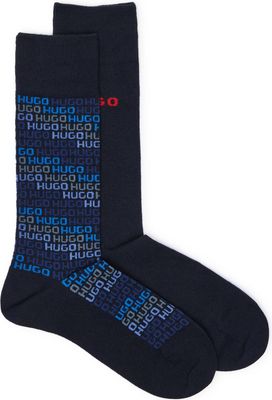 Hugo Bodywear - Skarpetki damskie casualowe w abstrakcyjne wzory ze sklepu: Gomez Fashion Store w kategorii: Skarpetki damskie - zdjęcie 874714-BD9-10338_BZ255M000035401