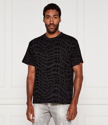 Versace Jeans Couture - T-shirt męski casual ze sklepu: Gomez Fashion Store w kategorii: T-shirty męskie - zdjęcie 874714-BD9-10338_VR255M000035899