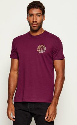 T-shirt męski casual na wiosnę Versace Jeans Couture ze sklepu: Gomez Fashion Store w kategorii: T-shirty męskie - zdjęcie 874714-BD9-10338_VR255M000037267