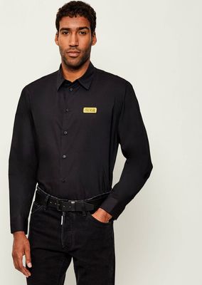 Versace Jeans Couture - Koszula męska casual jesienna ze sklepu: Gomez Fashion Store w kategorii: Koszule męskie - zdjęcie 874714-BD9-10338_VR255M000048899