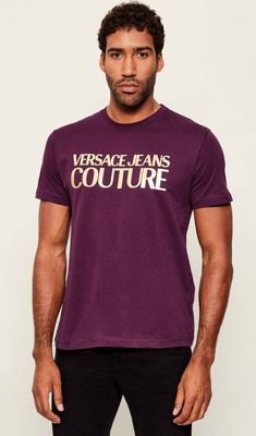 T-shirt męski na wiosnę młodzieżowy Versace Jeans Couture ze sklepu: Gomez Fashion Store w kategorii: T-shirty męskie - zdjęcie 874714-BD9-10338_VR255M000061267