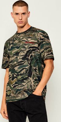 Just Cavalli - T-shirt męski w wojskowym stylu ze sklepu: Gomez Fashion Store w kategorii: T-shirty męskie - zdjęcie 874714-BD9-10338_CA255M000047985
