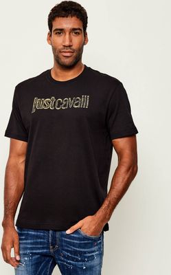 T-shirt męski wiosenny Just Cavalli ze sklepu: Gomez Fashion Store w kategorii: T-shirty męskie - zdjęcie 874714-BD9-10338_CA255M000058899