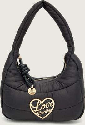 Love Moschino - Torebka hobo elegancki ze sklepu: Gomez Fashion Store w kategorii: Torebki hobo - zdjęcie 874714-BD9-10338_LM255W000026001