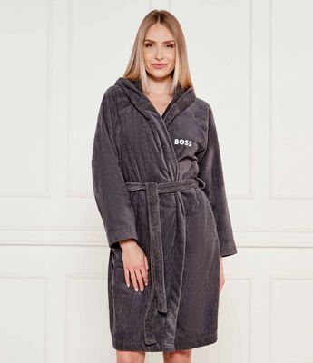Szlafrok damski casualowy gładki Boss Sleepwear ze sklepu: Gomez Fashion Store w kategorii: Szlafroki damskie - zdjęcie 874714-BD9-10338_BS255W000001A91