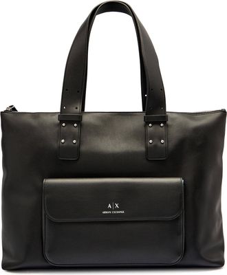 Armani Exchange - Shopper bag elegancka ze sklepu: Gomez Fashion Store w kategorii: Torby Shopper bag - zdjęcie 874714-BD9-10338_AX255W000010H50