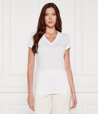 Bluzka damska wiosenna Armani Exchange ze sklepu: Gomez Fashion Store w kategorii: Bluzki damskie - zdjęcie 874714-BD9-10338_AX255W000042H55