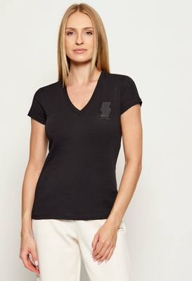 Bluzka damska wiosenna Armani Exchange ze sklepu: Gomez Fashion Store w kategorii: Bluzki damskie - zdjęcie 874714-BD9-10338_AX255W000058H50