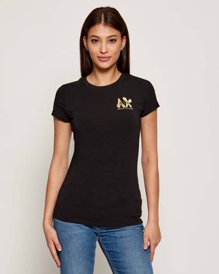 Bluzka damska młodzieżowa Armani Exchange ze sklepu: Gomez Fashion Store w kategorii: Bluzki damskie - zdjęcie 874714-BD9-10338_AX255W000065H50
