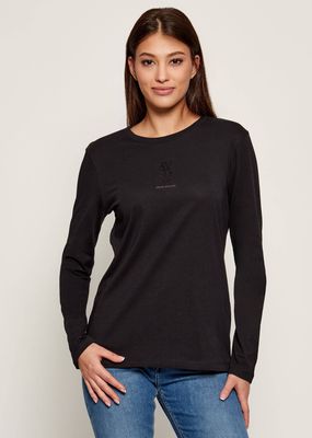 Bluzka damska jesienna Armani Exchange ze sklepu: Gomez Fashion Store w kategorii: Bluzki damskie - zdjęcie 874714-BD9-10338_AX255W000067H50