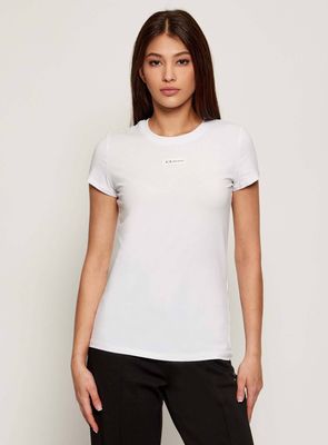 Bluzka damska wiosenna Armani Exchange ze sklepu: Gomez Fashion Store w kategorii: Bluzki damskie - zdjęcie 874714-BD9-10338_AX255W000069H55