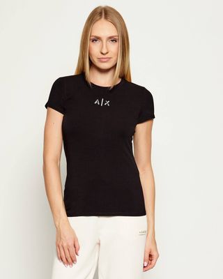 Bluzka damska casualowa Armani Exchange ze sklepu: Gomez Fashion Store w kategorii: Bluzki damskie - zdjęcie 874714-BD9-10338_AX255W000074H50