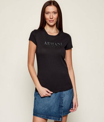 Bluzka damska młodzieżowa Armani Exchange ze sklepu: Gomez Fashion Store w kategorii: Bluzki damskie - zdjęcie 874714-BD9-10338_AX255W000077H50