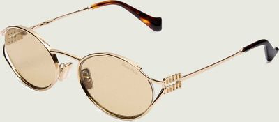 MIU MIU - Okulary przeciwsłoneczne damskie ze sklepu: Gomez Fashion Store w kategorii: Okulary przeciwsłoneczne damskie - zdjęcie 874714-BD9-10338_IU252W000004064