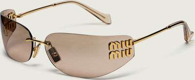 Okulary przeciwsłoneczne damskie MIU MIU ze sklepu: Gomez Fashion Store w kategorii: Okulary przeciwsłoneczne damskie - zdjęcie 874714-BD9-10338_IU252W000010070